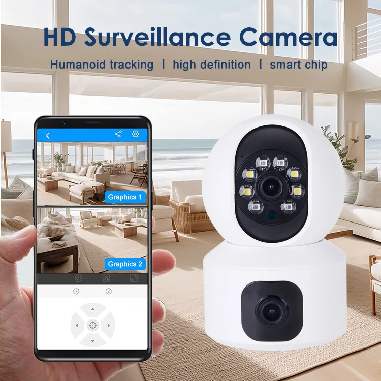 Best selling Enhanced infrared night vision 2MP WiFi Home Remote Mobile Phone 360 degree Wireless Security IP Camera