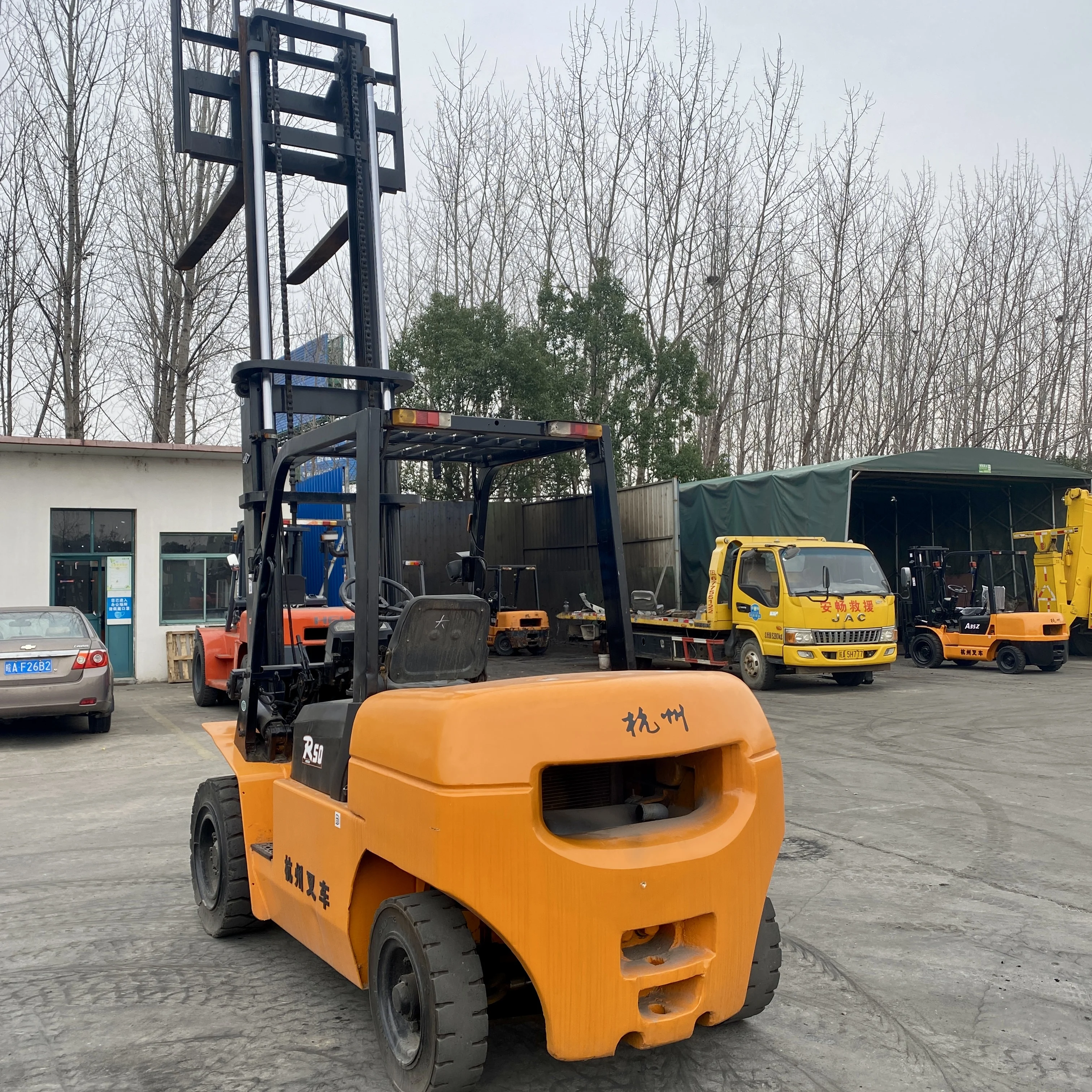 Brand New hangcha Machine Lifting 5 Ton 5000kg Gasoline diesel Forklift R50 for Sale