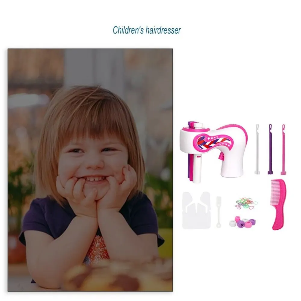 Automatic Hair Braider Quick Twist 3 Shares Hair Braiding Machine Hairdressing Tool Roller Bun Maker Braided Artifact