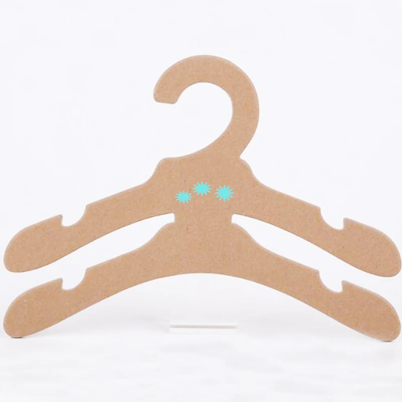 Recycled cardboard hanger degradable kraft paper Pet clothes hanger baby toddlers hanger
