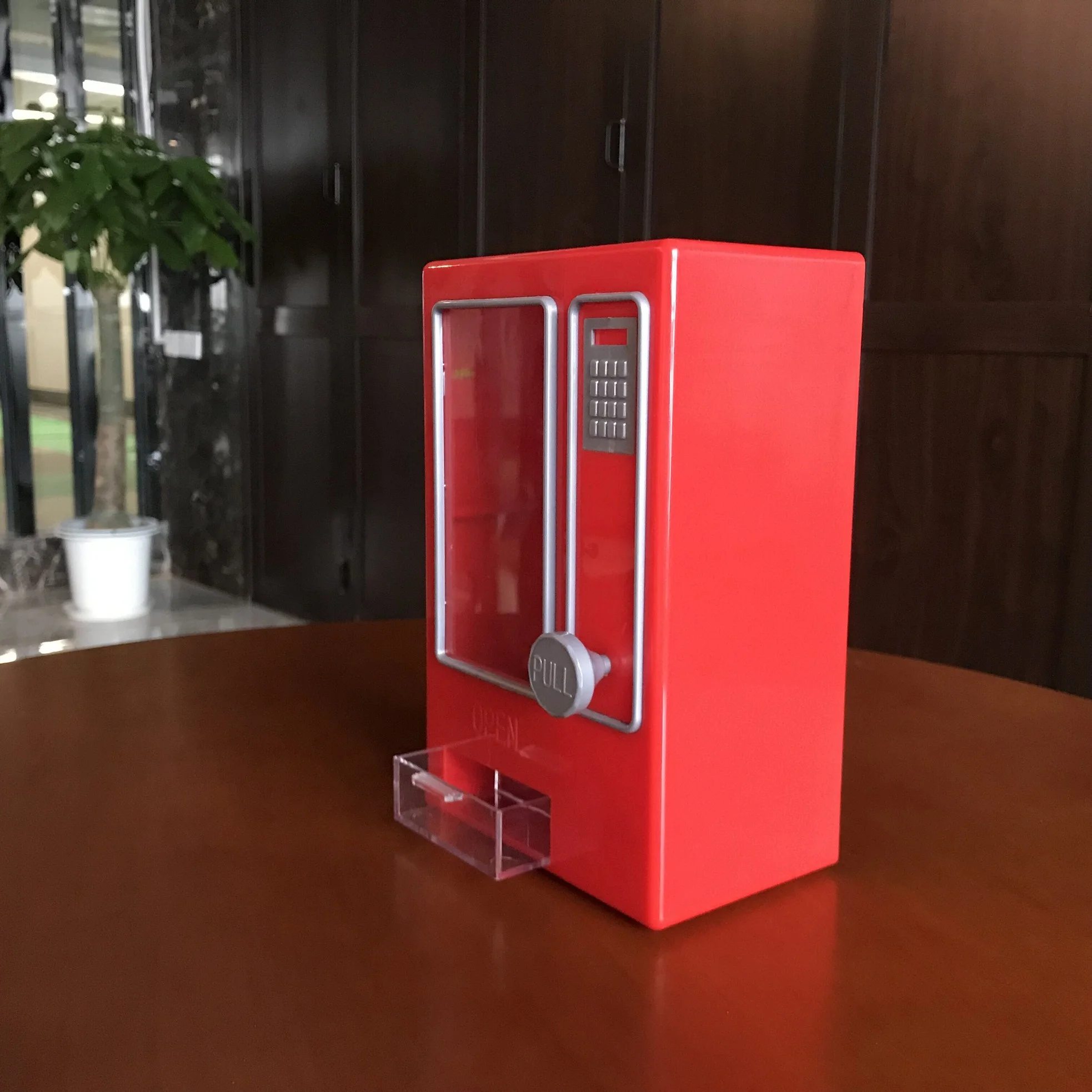 New Style Plastic Mini Vending Machine Kids Toy Candy dispenser Hot Selling Mini Snack Candy Sweet Vending Machine