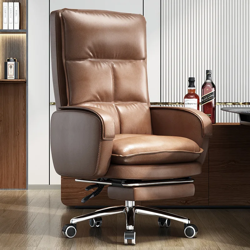 luxury height adjustable comfortable high back boss executive swivel massage pu leather ergonomic office chair