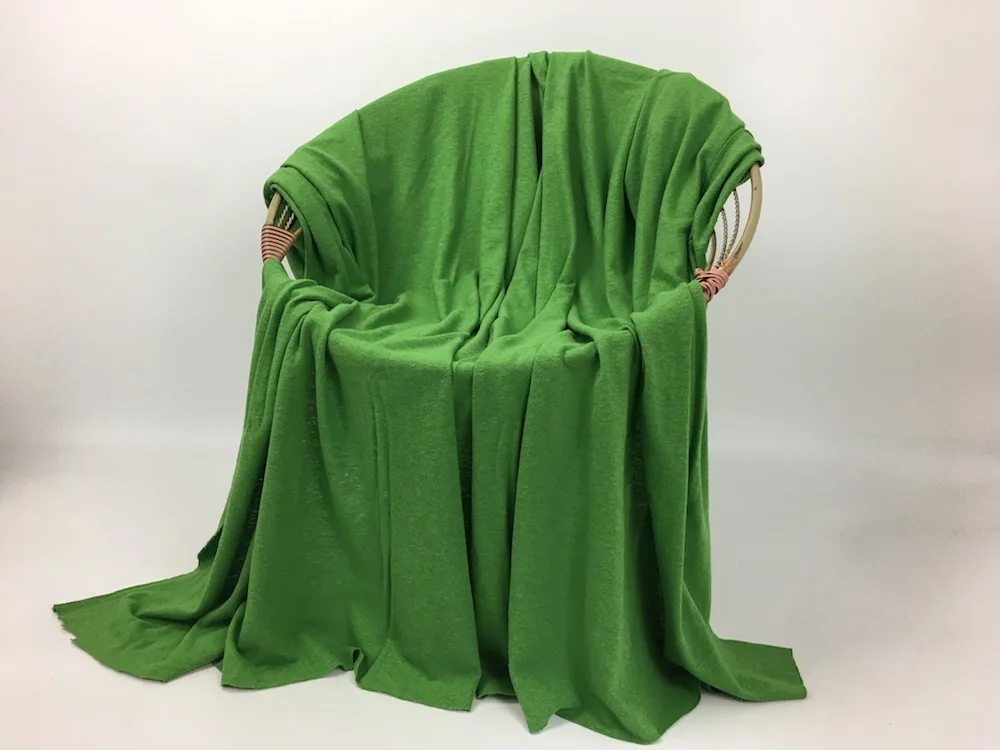 
top quality single jersey fabric with 55%hemp 45%organic cotton for tshirt knitted fabric by the yard 