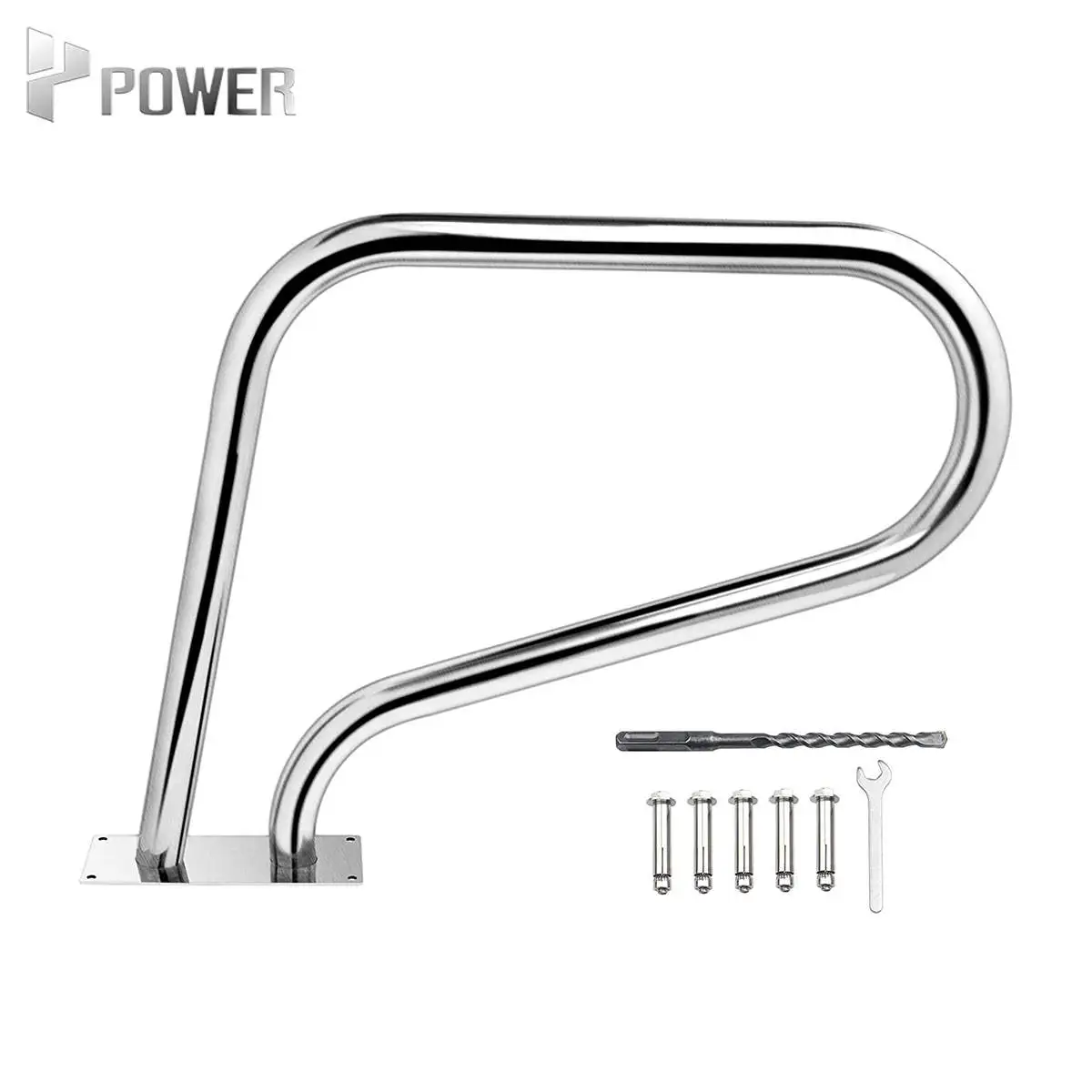 Custom Pool Handrails Security Pole Curve Anti Slip Designer Stainless Steel Pool Grab Bars