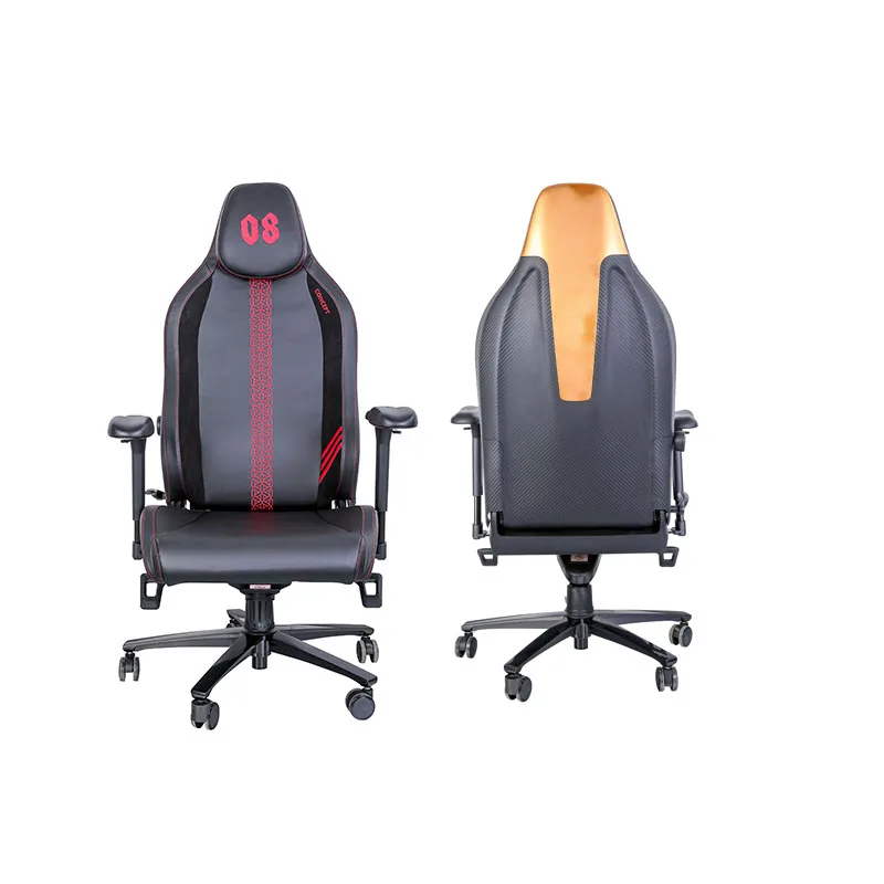 Custom Personalized High End Leather Ergonomic Reclining Swivel Computer Carbon Fiber Gaming Chair
