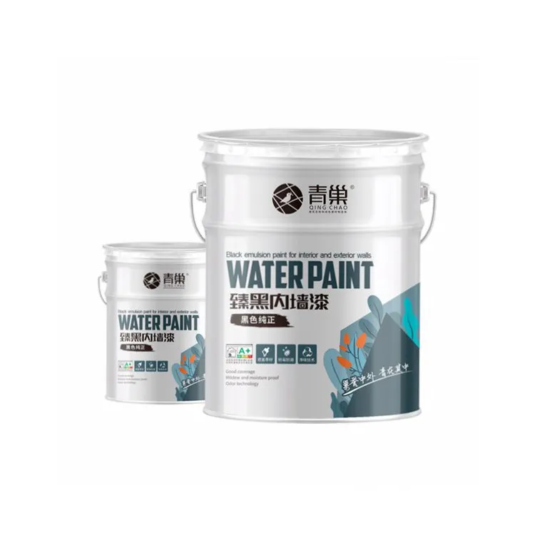 Black Emulsion Paint Super Covering Power Tints Colour Water-borne Water Based Paint
