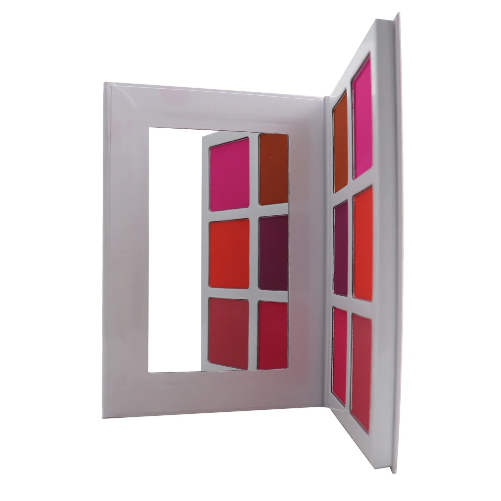 Private Label Long Lasting Cheap 6 Color Face Blush Palette with Brush for Women