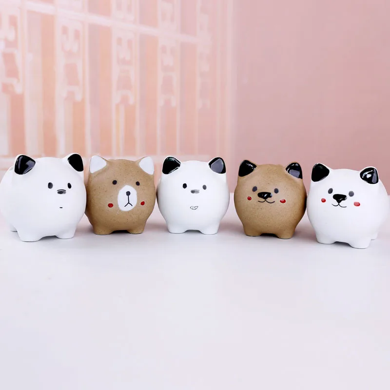 10cm Succulent Plant Cartoon Pot Large Cat Bear Flower Pot Ceramic Garden Animal Flowerpot Big Desk Cactus Planter