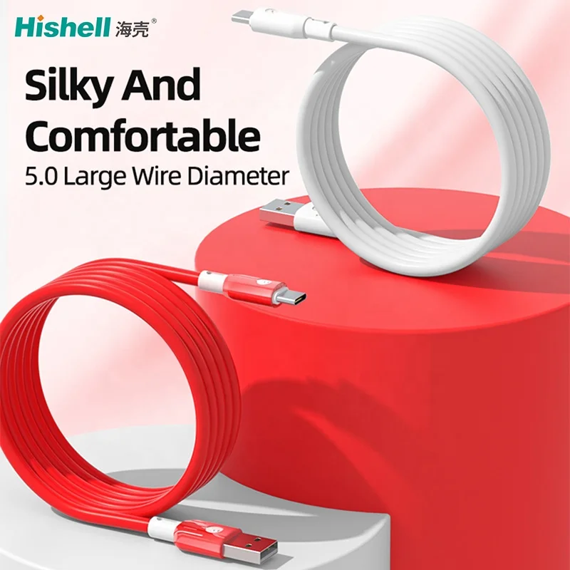 Liquid Silicone Material Type-C 1M Data Transmission USB Cable