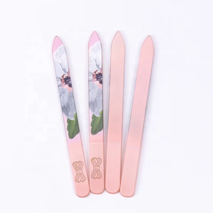 High Quality Manicure Tools Colorful Lifertime  Glass  Nail File  for Personality