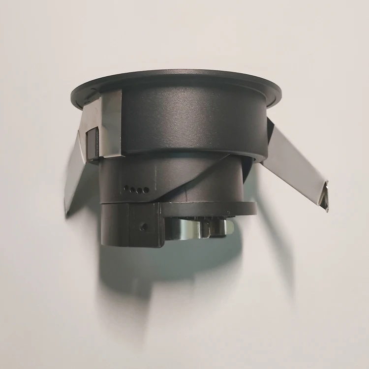 Wellsen Adjustable Single Head Aluminum Gu10 Fixture Mr16 Frame Black White Recessed Down Light Housing
