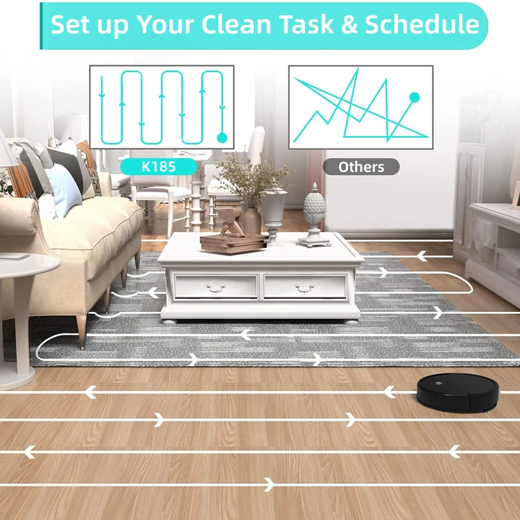 Klinsmann K185 1800Pa Suction And Rechargeable Battery Multifunctional Auto Sweep Robot Vacuum Cleaner