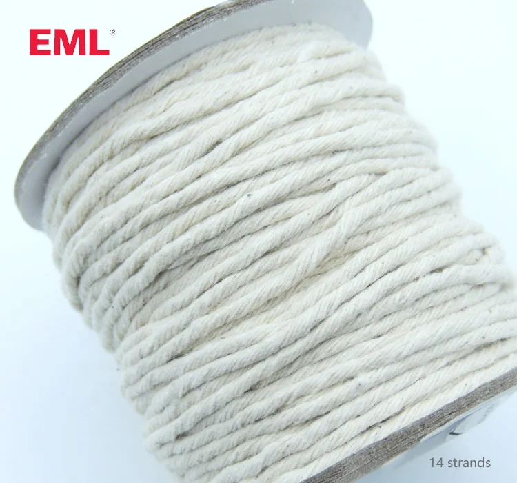 factory wholesale hoodie cord cotton strings reflective thread waxed cotton cord polyester cord manufacturer