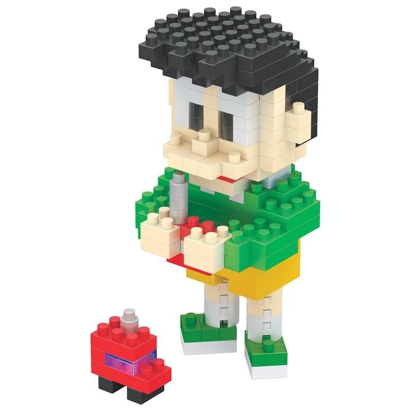 DIY Mini 3D Cartoon Character Building Block Sets Cartoon Anime Doraemon For Kids Gifts Brick Educational Figure Puzzle Toys
