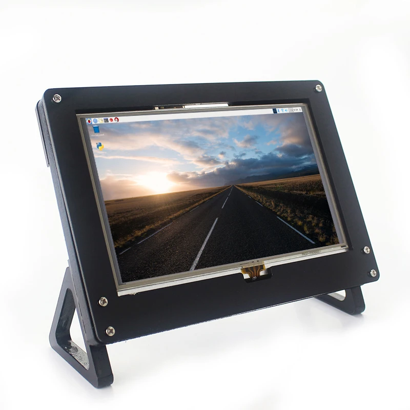 Official 5 Inch Touch Screen Acrylic Case for Raspberry Pi 5 inch Display Holder Monitor Bracket for Raspberry Pi 4 3 B  LCD