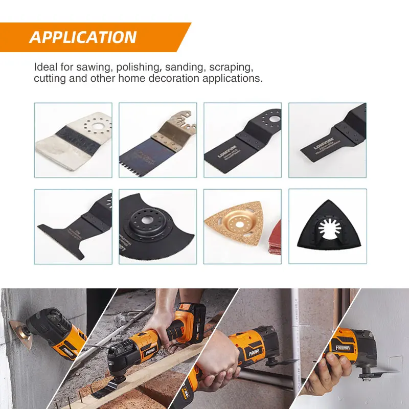Freeman Brushless Motor 20V Battery Cordless Multitool Oscillating Multi Tool for Sawing Cutting Sanding Scraping