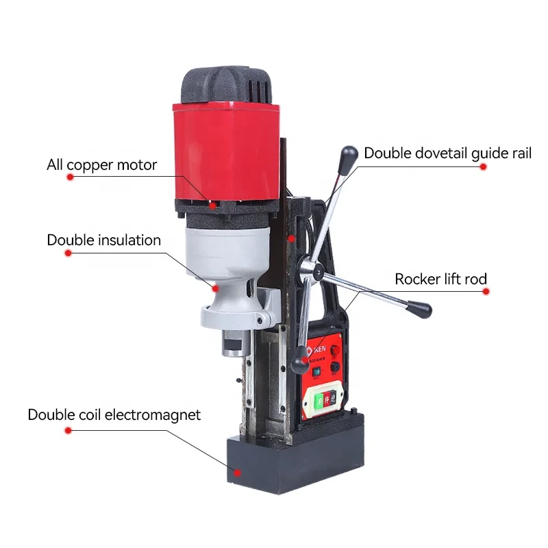 Sunwave 380v 2000w magnetic drill bit 49mm 120mm drilling machine for metal drilling