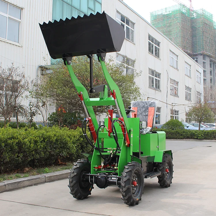 China manufacturer farm tractor mini skid steer loader with bucket