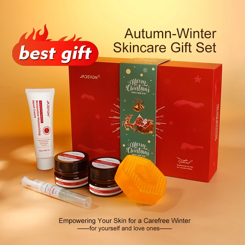 OEM Natural Care Gift Set Colagen Skin Care Set Face Moisturizer Face Cream Hand Cream Honey Soap Christmas Skin Care Set Gifts