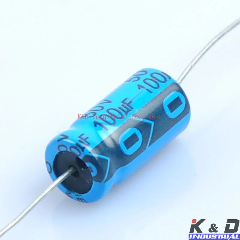 Осевой электролитический конденсатор 100uf 50V для усилителя аудио гитары DIY