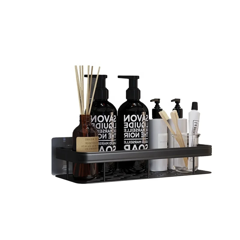 Wooden Bathroom Wall Mounted Shower Shelf Organizer Racks Cosmetic Shelves Storage Holder Toilet Bathroom Accessories  Corner