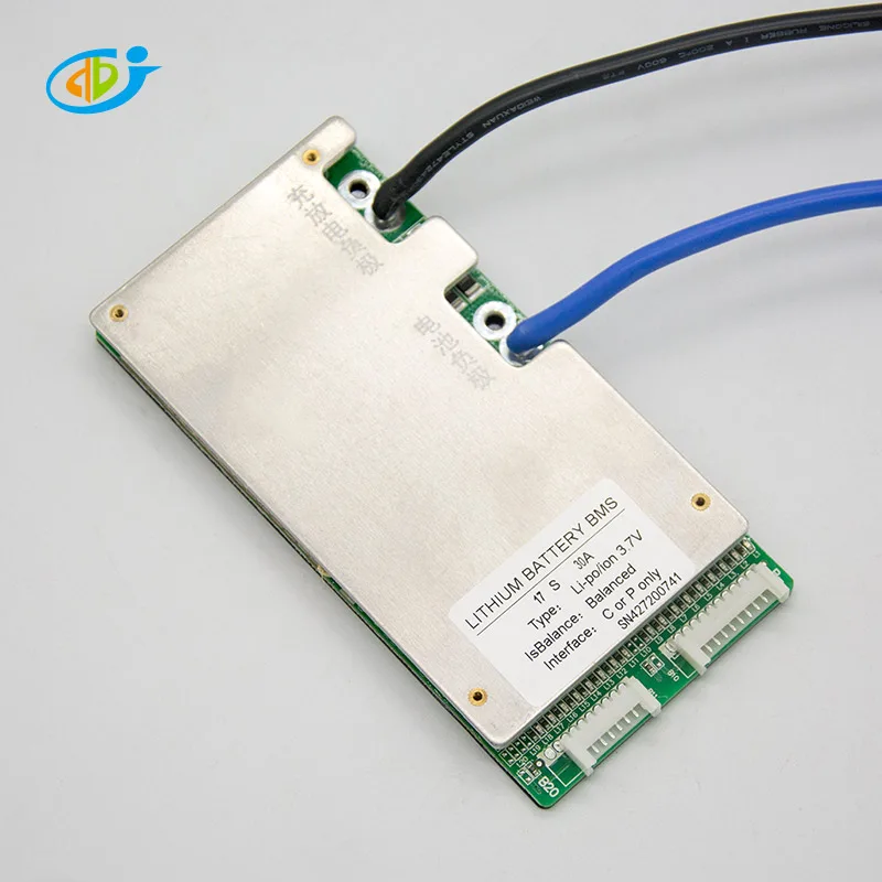 Jiabaida bms 30A Li-Ion 17s charлаж 60 в с балансом общего порта контроль температуры печатной платы