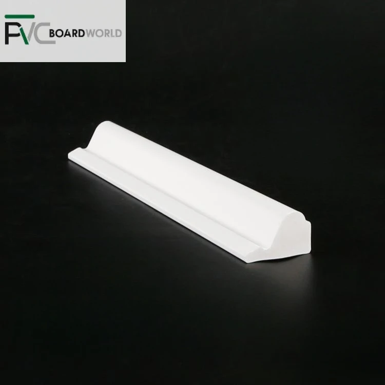 Wholesale manufacturer Waterproof PVC Baseboard  Moulding Base Cape For Interior And Exterior Decoration