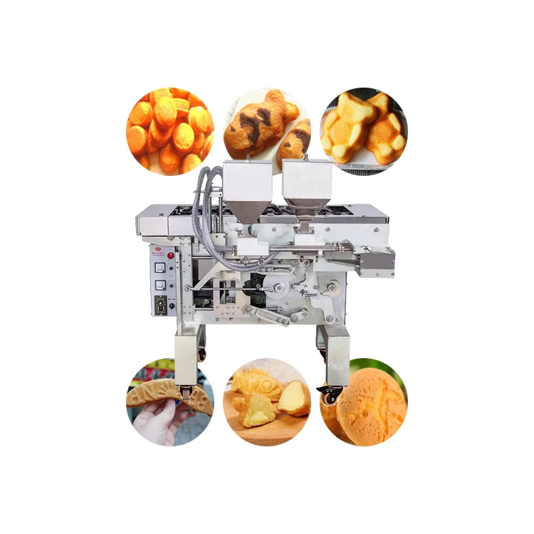 
china factory taiyaki fish shaped waffle automatic cake making machine 