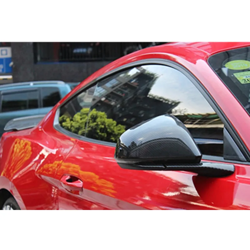 Вакуумный боковое зеркало заднего вида из углеродных волокон для Ford Mustang GT Coupe 2-дверный 15-UP