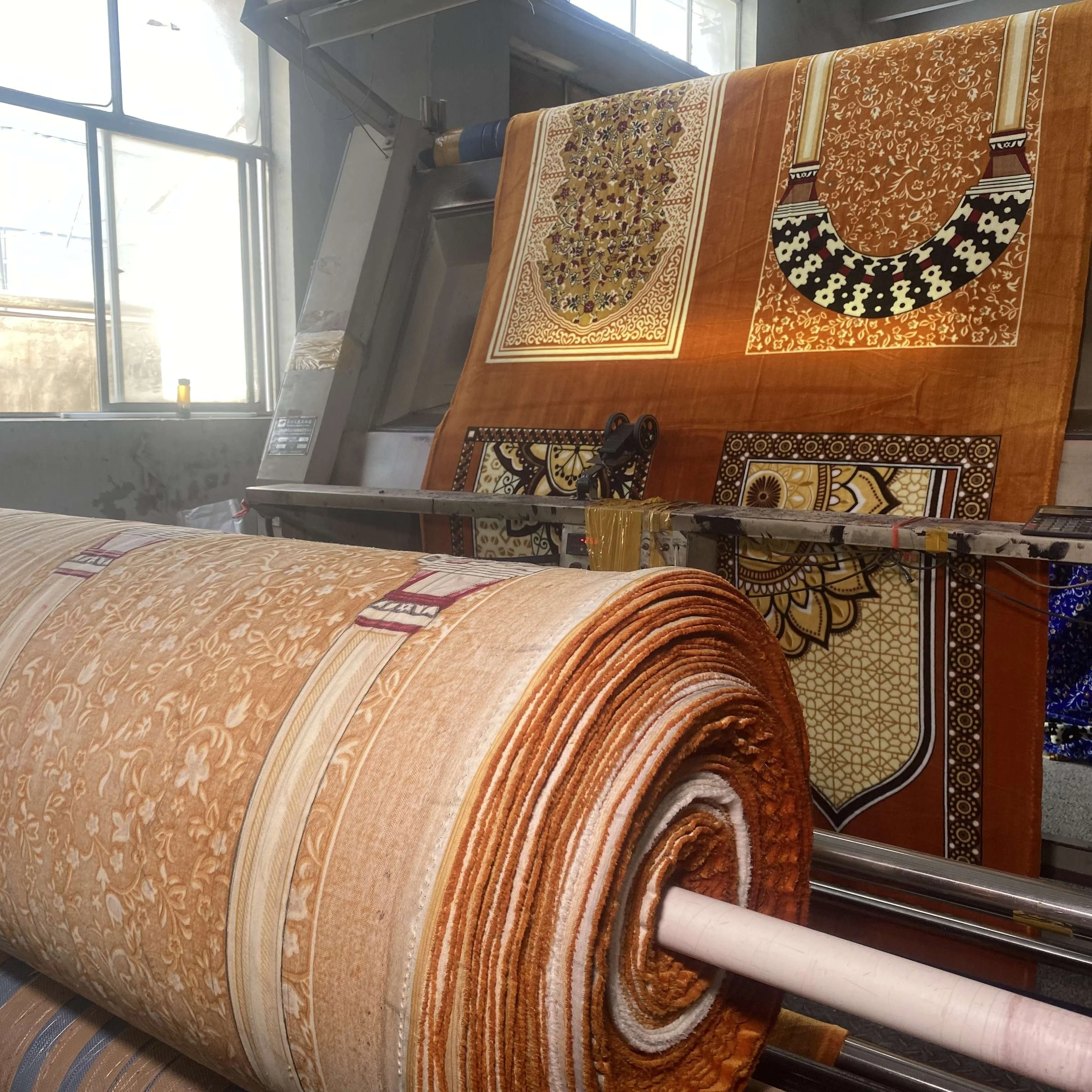 Оптовая продажа домашний текстиль тканевый молитвенный коврик в рулонах kgs для изготовления мусульманских молитвенных ковриков