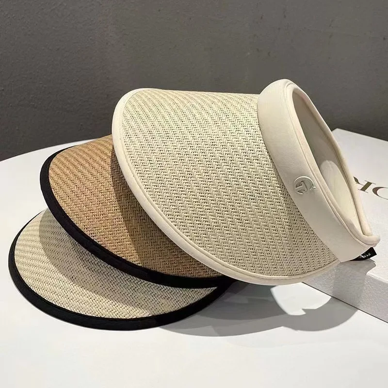 Hot-Selling New Summer New Sunshade Empty Top Hat Outdoor Travel Anti-Uv Straw Hat