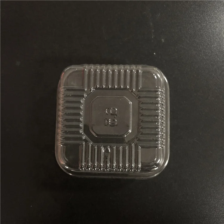 Custom Disposable Food Grade Independent Bakery Square Plastic Container Inner Tray For Mooncake Blister Packaging