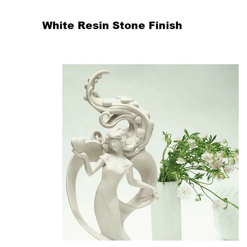 
Hot sell new custom indoor angel figurine hotel statue decoration sculptures home decor resin modern art sculpture 