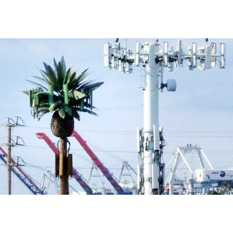 Factory direct sale galvanized 4g lte steel single pole outdoor windproof Gsm palm tree tower