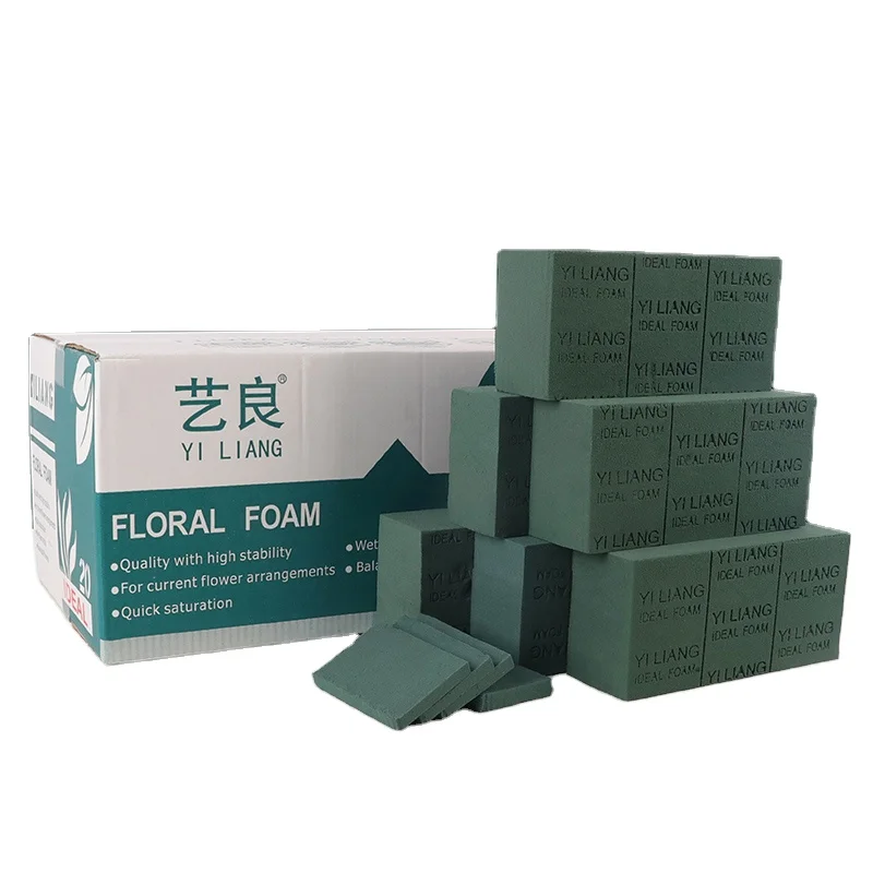 keep the flowers fresh not burn flower roots high quality floral foam brick high density super absorbent 23X11X7cm
