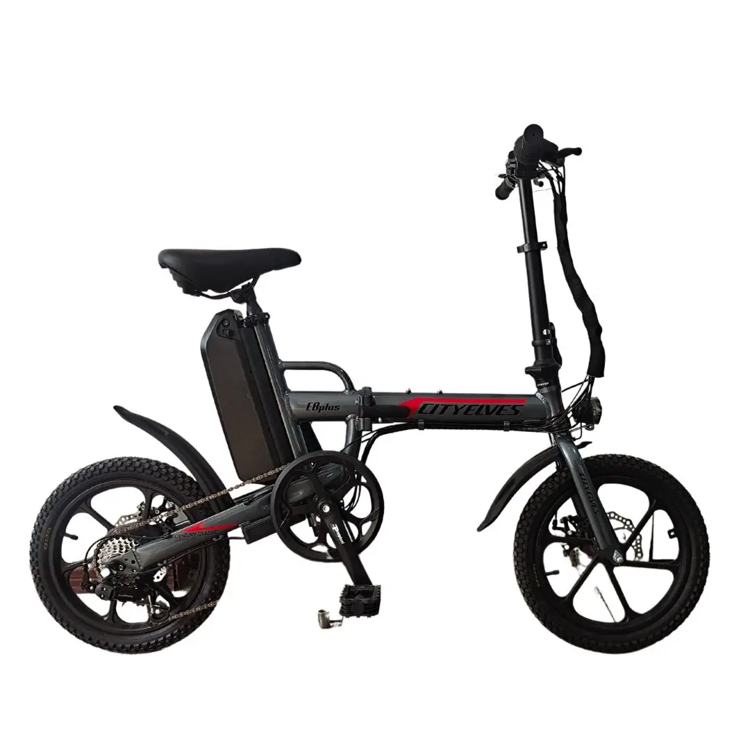 in Stock 250W Foldable Electric Bike 12/14/16 inch E-bike 25km/h Mini E-bicycle Folding City Ebike