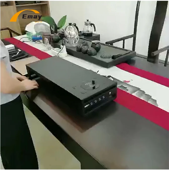 Multifunctional Aluminum Monitor Stand With USB 3.0  Hub port and Wireless Charger Computer Desk Organizer Mobile P