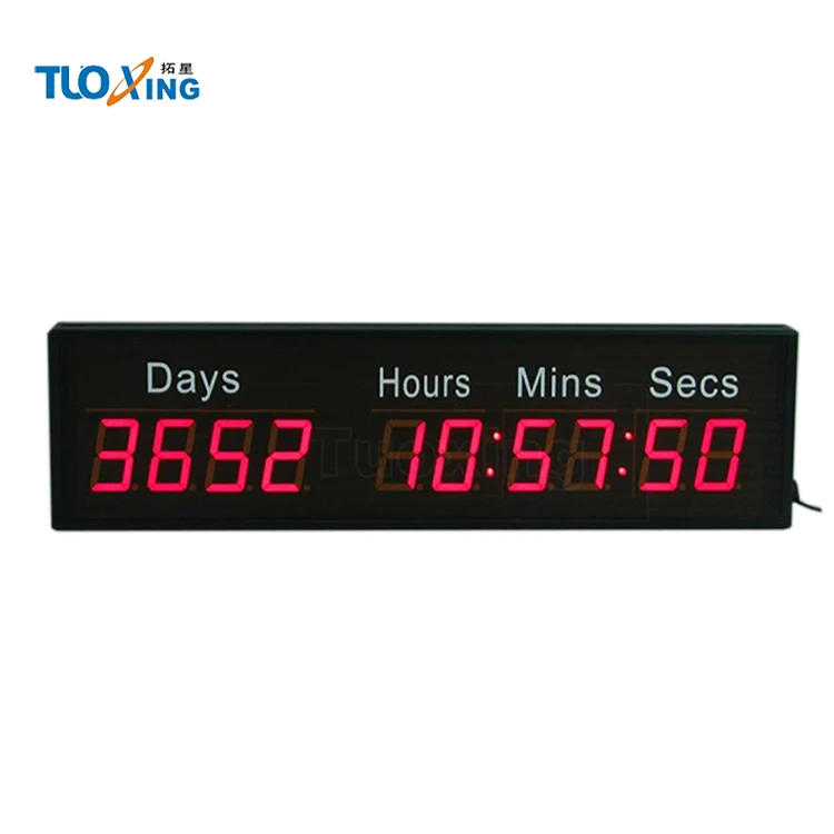 9 digit 2.3 inch digital countdown timer days hours minutes seconds countdown timer