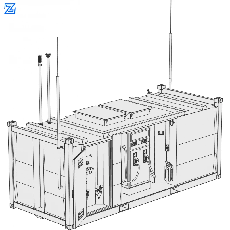 Mini Mobile Gas Station Portable Container Dispenser Petrol Dispenser Mobile Gas Station Micro Gas Station with High Quality