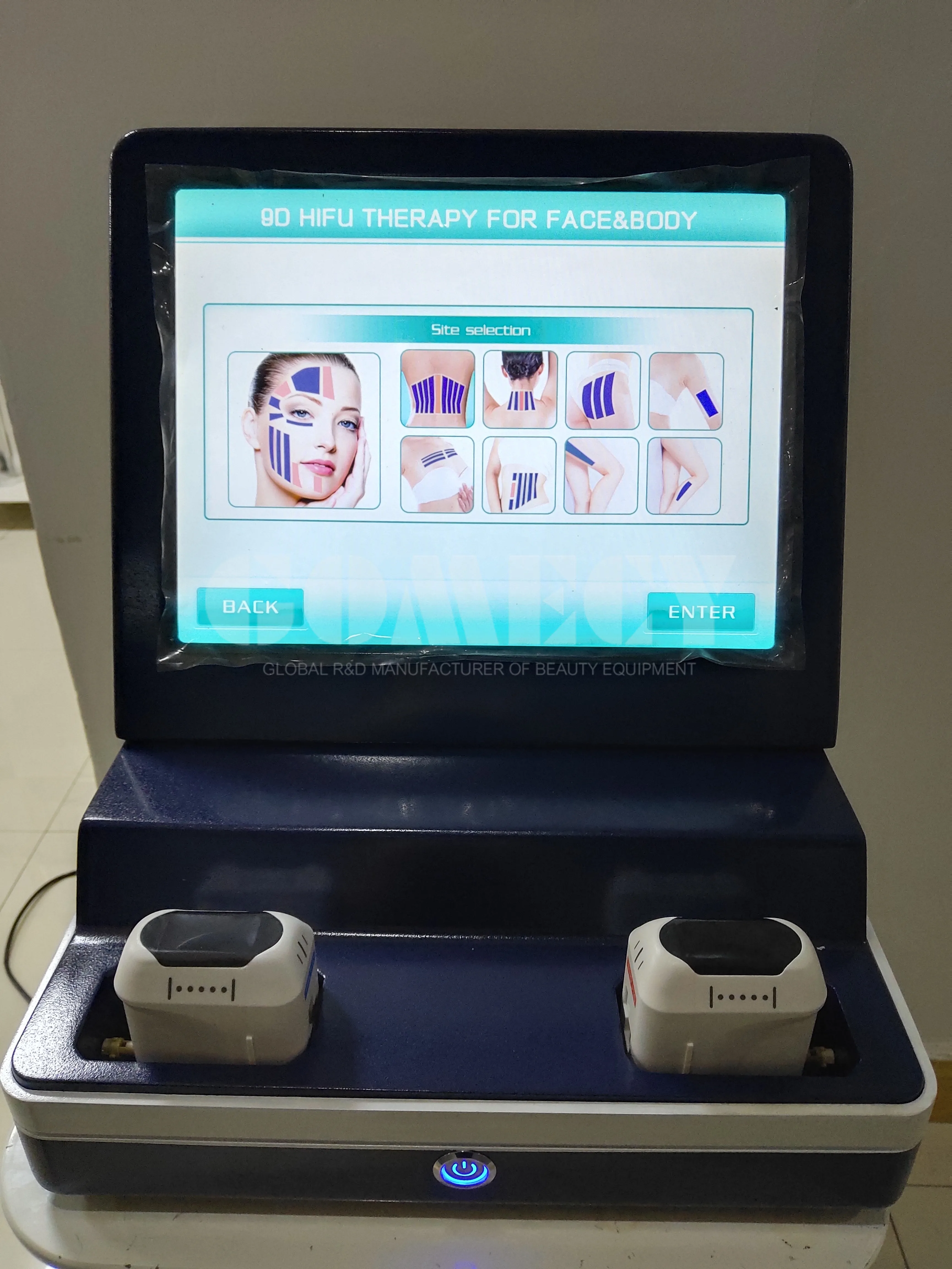 
GOMECY Best Portable 9D Hifu Facelift Anti Aging Beauty Machine for Abdomen Double Chin Fat Loss 