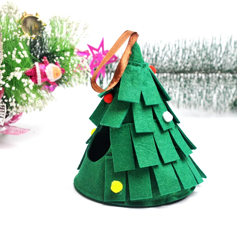 Small Pet Xmas Tent Rabbit Hamster House Large Guinea Pig Cage Animal Bed Accessories Felt Nest