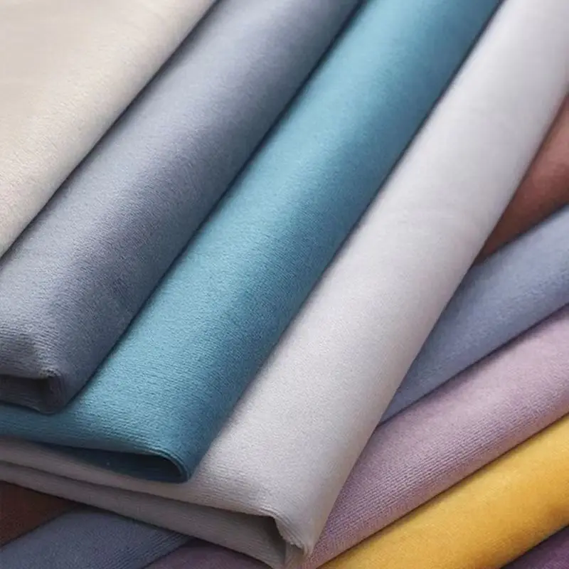 New high-quality popular polyester velvet flock fabric as sofa seat and other fabrics