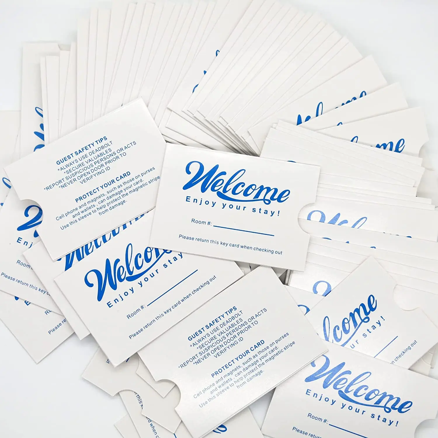 Wholesale Custom Printing Hotel & Motel Door Key cards Packaging Envelopes Holders RFID Key Card Paper Sleeves Covers