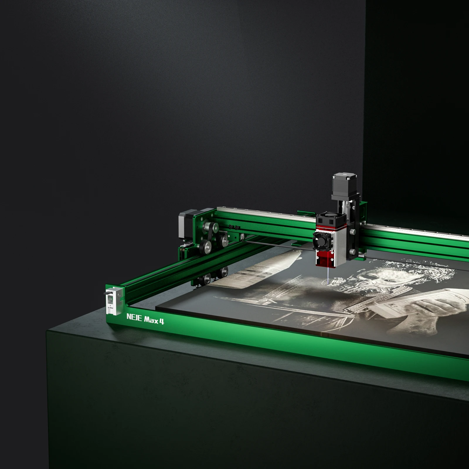 NEJE MAX4 A40640 Fully Automatic Engraving Pattern Diy For Wood Paper Leather Woodwork Portable Laser Machine