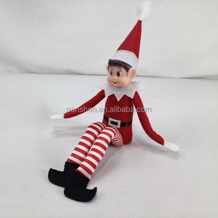 Best Seller Wholesale Behaving Badly Christmas Stuffed Toy Elf Novelty Long Bendy Naughty Girl Plush Elf Xmas OrnamentsToy