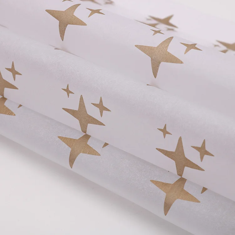 Custom Logo Gift Packaging Wrapping Tissue Paper Printing Clothes Shoes Packaging Wrap Tissue Paper