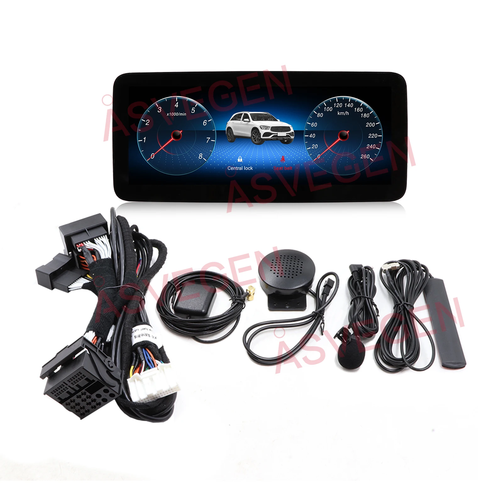 12.3' Android Car Stereo DVD Player For Mercedes-Benz SLK 2010-2019 NTG 4.5 With GPS Navigation 8+128gb