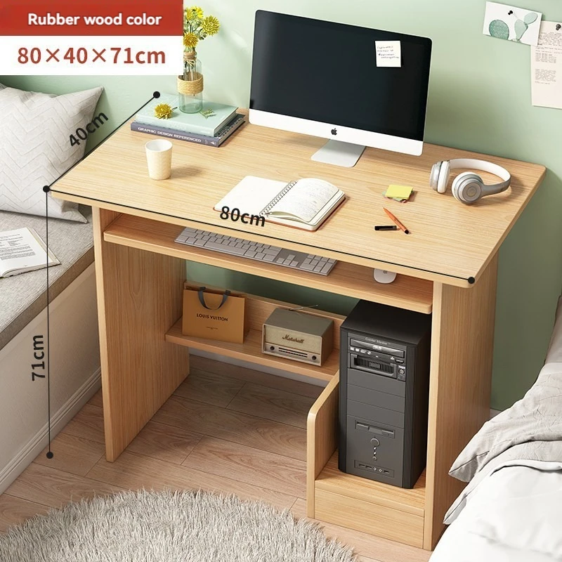 2024 YOUTAI narrow corner simple small home desk two styles computer MDF studying desk with drawer and shelf