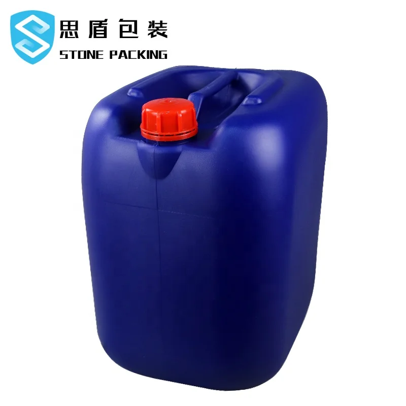 30 л пластиковый цилиндр синий квадратный jerrycan HDPE литров химический барабан кг