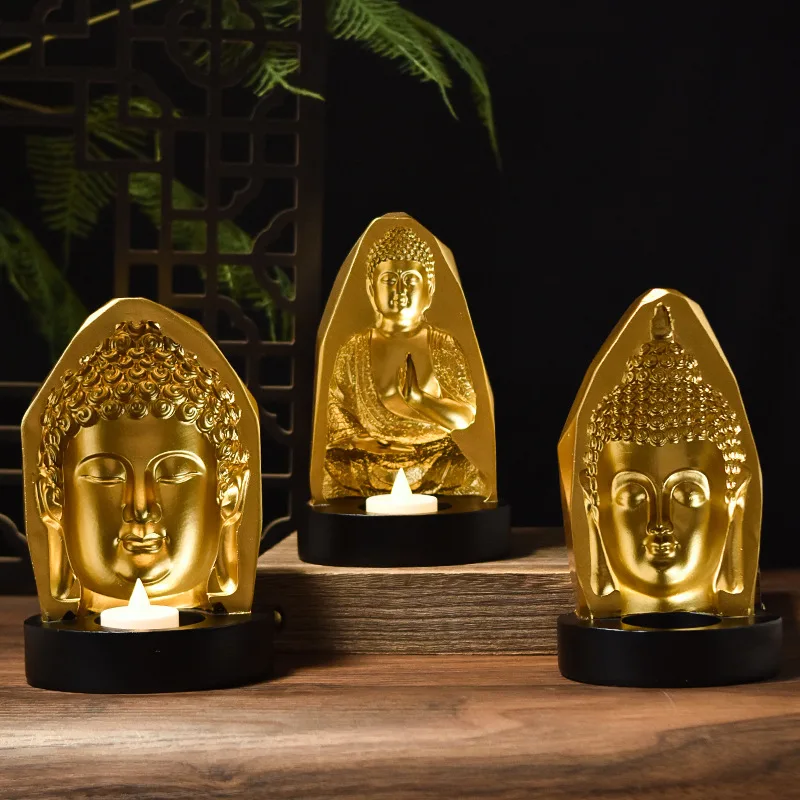Wholesale Home Decoration Buddha Statue Religious Sitting Buddha Resin Buddha Statue Sculpture
